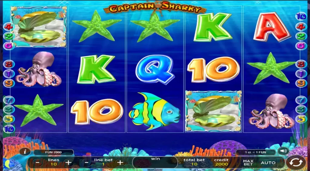 Trò chơi slot Captain Sharky tại 1xBet Việt Nam