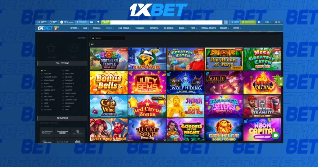 Tính năng của Casino Trực Tuyến trên ứng dụng PC từ 1xBet Vietnam